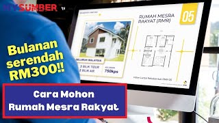 Cara Mohon Rumah Mesra Rakyat SPNB Subsidi Kerajaan Bermula RM75000 Bulanan Serendah RM300 Je [upl. by Yeca]