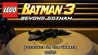 01  Pursuers in the Sewers  Minikits Collectibles  LEGO Batman 3  Beyond Gotham [upl. by Anihta949]