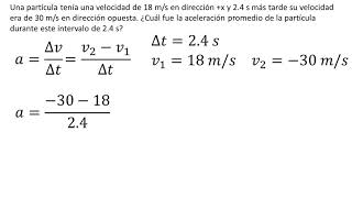 Física  Aceleración  Ejemplo 1 [upl. by Yboj]