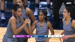 UConn Womens Basketball vs Kansas State Highlights [upl. by Ecnedurp40]