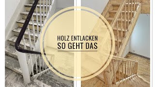 Die schnellste Methode das Holz abzuschleifen SANDSTRAHLEN [upl. by Bor216]