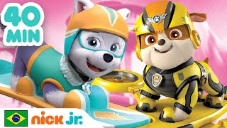 Patrulha Canina  40 MINUTOS da Patrulha Canina e seus resgates mais FANTÁUSTICOS  Nick Jr Brasil [upl. by Angus]