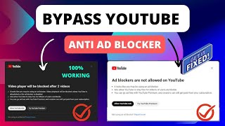 How To Fix And Bypass Youtubes Anti Ad Blocker 2024 UPDATE [upl. by Anilegna819]