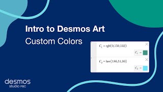 Intro to Desmos Art  Custom Colors [upl. by Noxid]