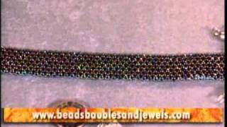 DIY Peyote Stitch Bracelet with Bead Stopper [upl. by Lipson]