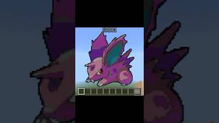 Nidoran♂️ Minecraft Pixel Art  Pokémon Builds shorts pokemon minecraft [upl. by Kingsly]