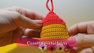 Tutorial Casetta portachiavi a uncinetto [upl. by Dunkin]