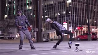 Men Whitout Hats  Safety Dance Remix  Robot Dance Vs Break Dance [upl. by Annairt]