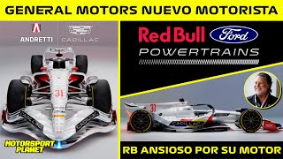 🚨BOMBAZO💥 GENERAL MOTORS NUEVO MOTORISTA en la F1 ✅ QUE HAY DETRAS🤔 El NUEVO MOTOR RED BULLFORD [upl. by Yelats]