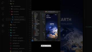 Solar system app UI in flutterflutter india codingtutorial appdevelopment ios solarsystem [upl. by Daughtry]