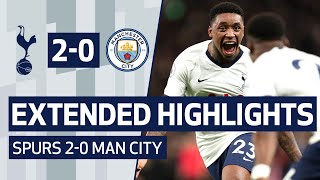 EXTENDED HIGHLIGHTS  SPURS 20 MAN CITY  Bergwijn amp Son goals beat City [upl. by Fedora508]