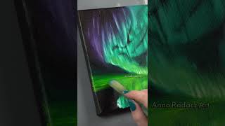 How to paint northernlights oilpainting painting art iceland [upl. by Leff]