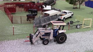 OK Corral Cattle System Display at the 2019 St Louis Farm Toy Show [upl. by Ryley]