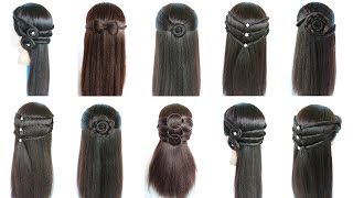 easy and beautiful hairstyles for girls  hair style girl  hairstyles for girls  hairstyle [upl. by Tebazile]