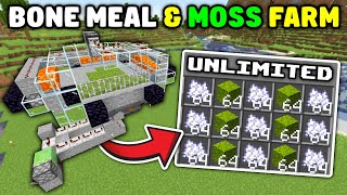 Minecraft  BONE MEAL FARM amp MOSS FARM  121 [upl. by Fita654]