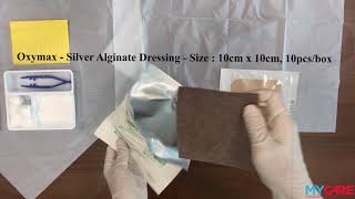 Oxymax Silver Alginate Dressing How to apply on the wound [upl. by Thorma]