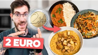 3 GÜNSTIGE REZEPTE  NUR 2 EURO PRO PORTION [upl. by Aneekal]