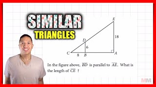 Similar Triangles on the ACT and SAT Math Section [upl. by Ahtekahs]