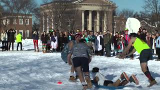 Winter Carnival Highlights Human Dog Sled Race [upl. by Allimak]