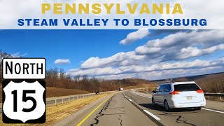 Driving Pennsylvania  Steam Valley to Blossburg via US Route 15 North [upl. by Erland249]