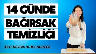 14 GÜNDE BAĞIRSAK TEMİZLİĞİ  Kabızlık Şişkinlik Gaz Sıkıntısına Son  Diyetisyen Hatice Nur EGE [upl. by Lowell]