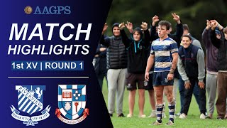 Riverview vs Shore  AAGPS Round 1 2024  1st XV Highlights [upl. by Gelasius7]