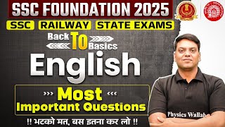 SSC Foundation 2025  SSC English Most Important Questions  SSC English Classes By Vivek Sir [upl. by Aguste]