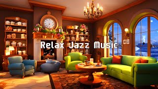 Winter Night Jazz Music for Studying Sleeping ☕ Cozy Café Shop  Soothing Night Jazz Piano Music [upl. by Goodden]