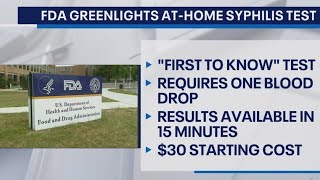 FDA greenlights athome syphilis tests [upl. by Crane]