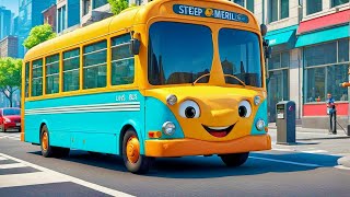 The Wheels on the Bus  Popular Nursery Rhyme for Kids  Fun SingAlong Adventure [upl. by Leahcimaj]