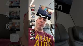 BEST 2 WORST AIRPLANE PASSENGER RANK PT 5 airlines travel flying people comedy shorts public [upl. by Atirres392]