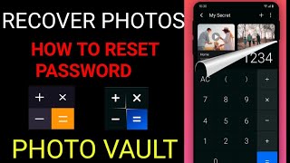 how to change password on calculator photo vault [upl. by Bobbi]