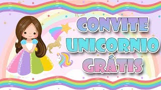 Convite Animado Grátis  Unicornio [upl. by Remde]