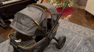 Evenflo Pivot Xplore Stroller Wagon Second Seat Review GREAT Stroller Very Solid [upl. by Adnorat665]