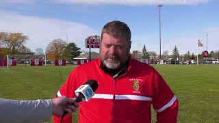 Ferris State Soccer vs Grand Valley State  Highlights and Greg Henson Interview [upl. by Trebmer]