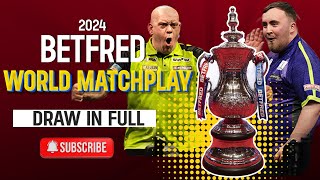 THE DRAW OF DEATH ☠️  2024 Betfred World Matchplay Draw reaction [upl. by Adeys]