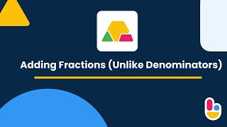 Adding Fractions Unlike Denominators with Pattern Blocks  Brainingcamp [upl. by Korman]