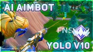 MOST ACCURATE AI AIMBOT FORTNITE YoloV10 [upl. by Suoirrad662]