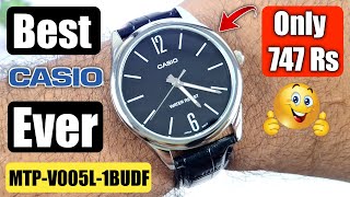 CASIO Enticer MTP V005L 1BUDF Analog Watch Unboxing amp Review  Best Budget Casio A1489 [upl. by Randene]