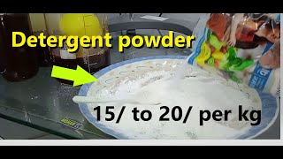 Most lowcost Detergent powdermaking process Lowcost Detergent powdermaking formulation [upl. by Percival]