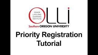 Priority Registration Tutorial [upl. by Enila]