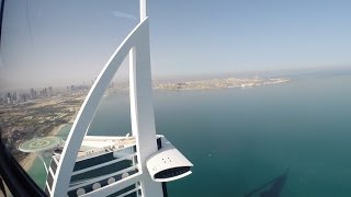 Burj al Arab helicopter landing [upl. by Yendirb]