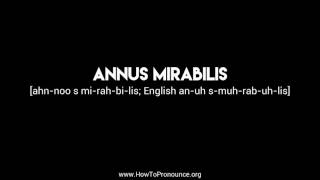 How to Pronounce quotannus mirabilisquot [upl. by Ergener726]