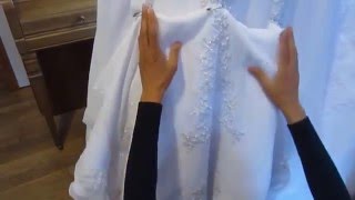 Bridal Gown American Bustle Tutorial amp How To Make The Loops Avoid Paying High Priced Alterations [upl. by Derrek]