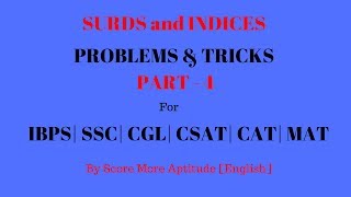 Surds and Indices Problems and Tricks  Part 4 [upl. by Douglas]