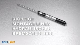 ACETips  Richtige Montage eines Hydraulischen Bremszylinders [upl. by Nette]