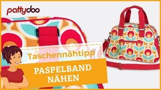 Taschen nähen 6 Paspelband selber machen und annähen [upl. by Ellatsirhc234]