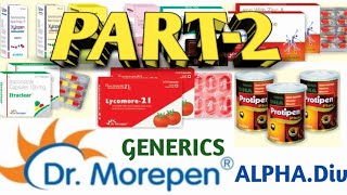 drmorepen ALPHA DIVISION generic MEDICINE BRANDS IN INDIAN MARKET generic medicine [upl. by Idham]