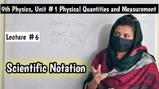 Scientific Notation 9th Physics Unit 1 Physical Quantities and Measurement [upl. by Berkie]