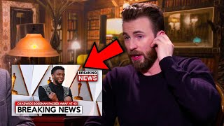 Celebrities Reacting To Chadwick Boseman Passing Away ft Chris Evans Brie Larson Chris Pratt [upl. by Dupin]